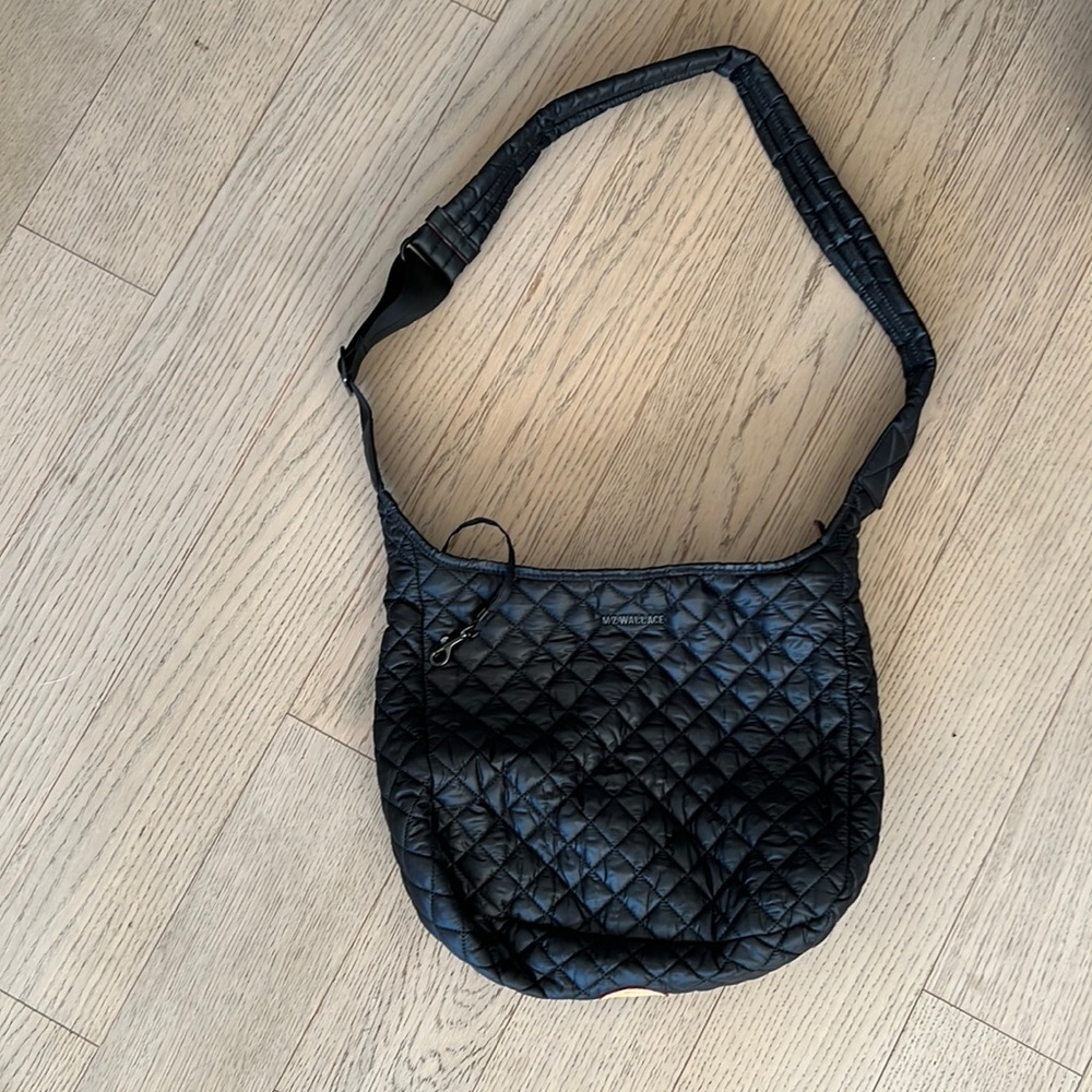Black MZ Wallace Messenger Bag